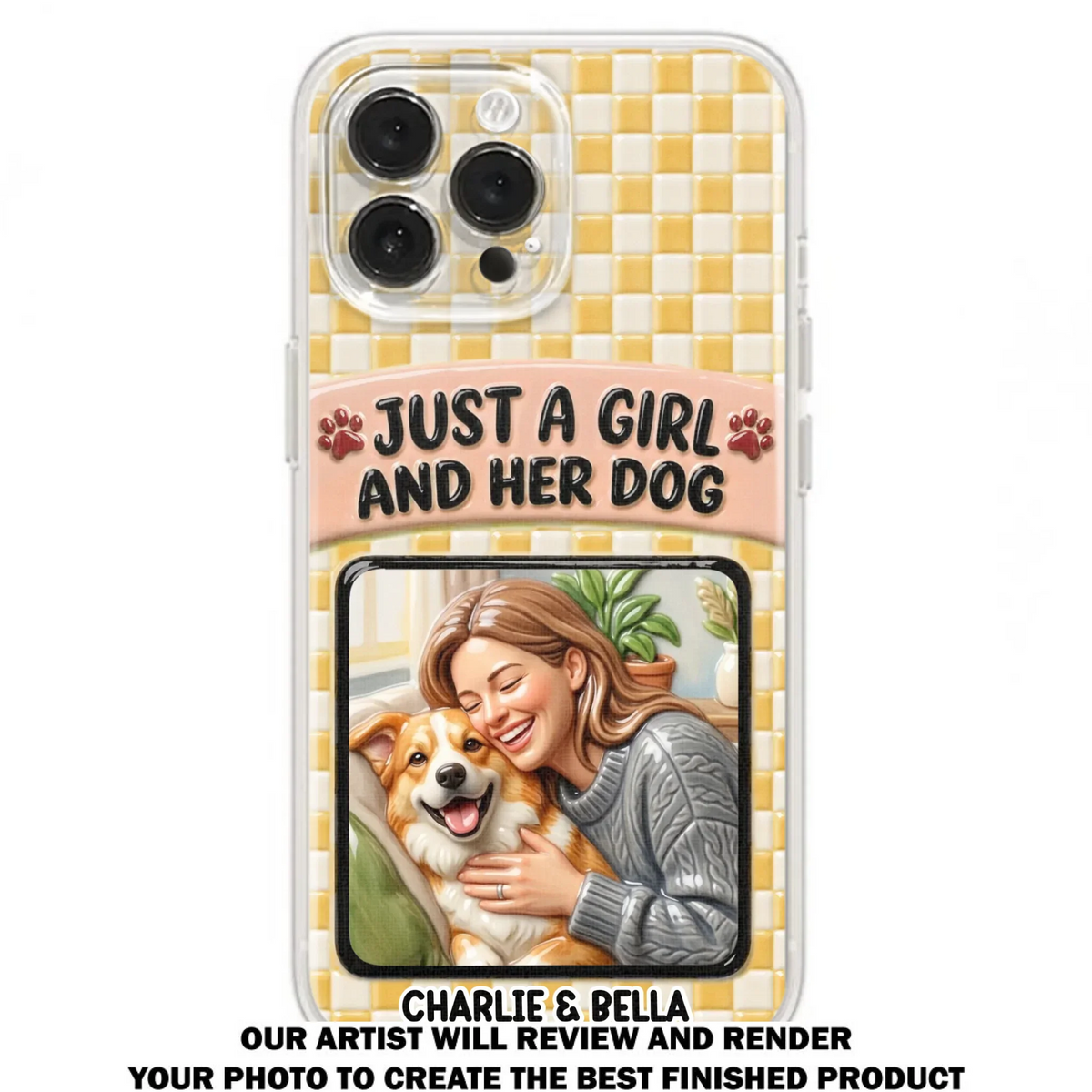 Attached To Each Other - Personalized 3D Effect Phone Case
