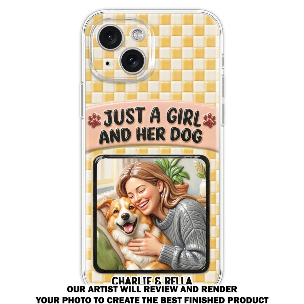 Attached To Each Other - Personalized 3D Effect Phone Case