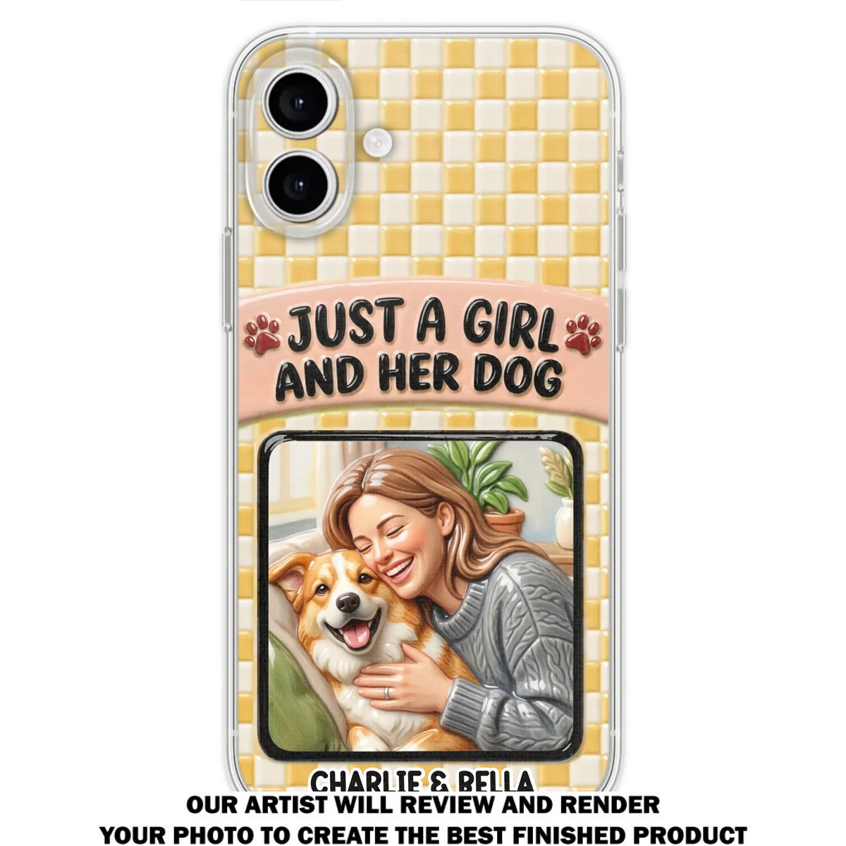Attached To Each Other - Personalized 3D Effect Phone Case