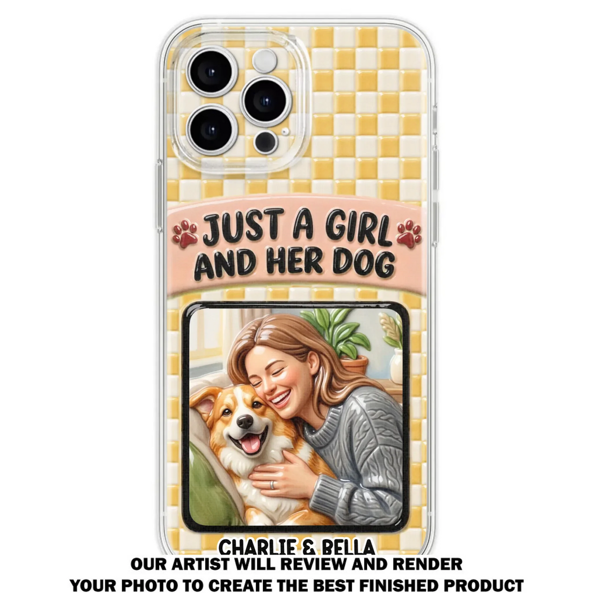 Attached To Each Other - Personalized 3D Effect Phone Case