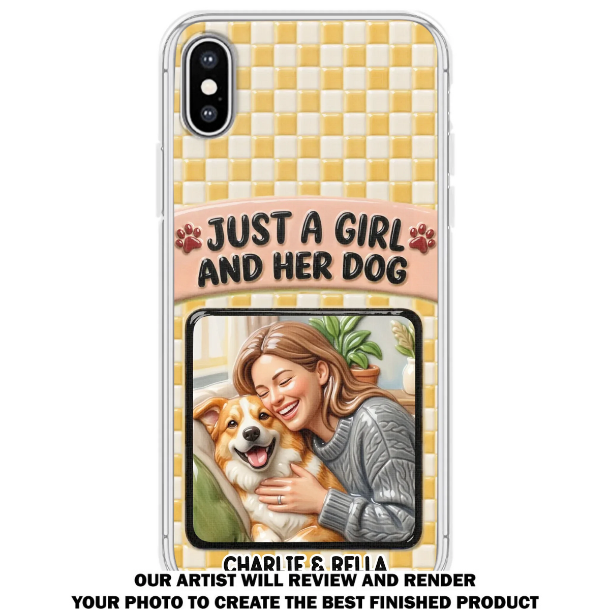 Attached To Each Other - Personalized 3D Effect Phone Case