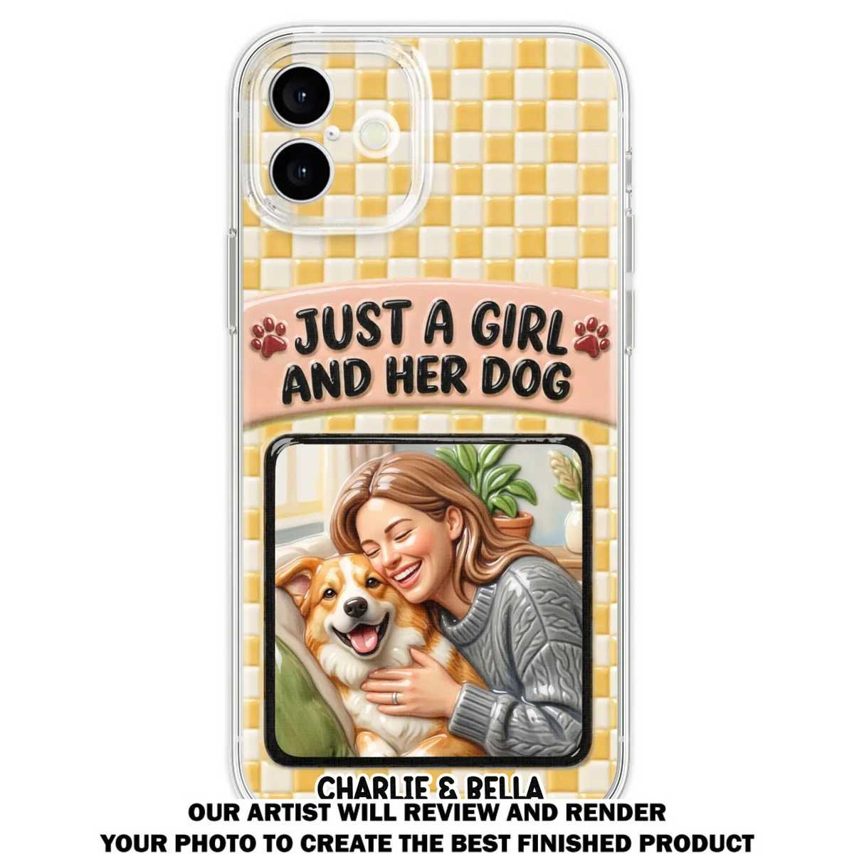 Attached To Each Other - Personalized 3D Effect Phone Case