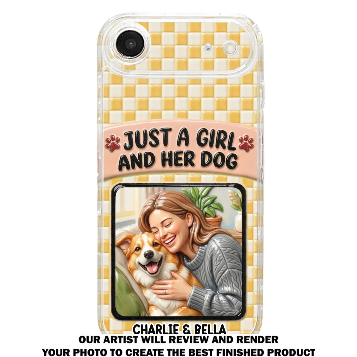 Attached To Each Other - Personalized 3D Effect Phone Case