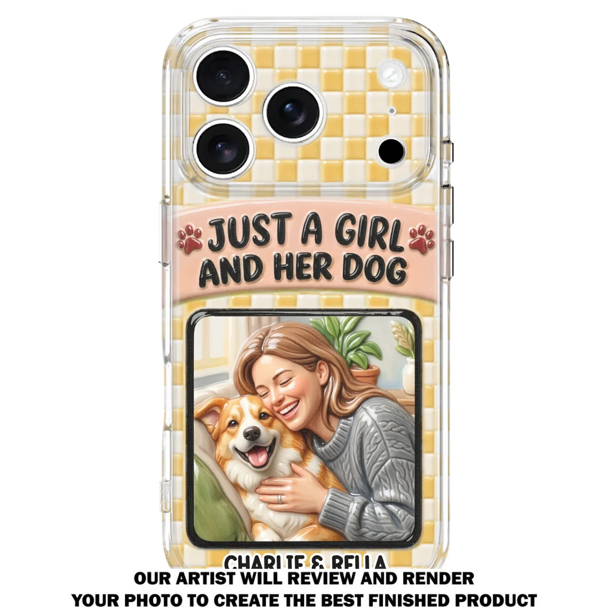 Attached To Each Other - Personalized 3D Effect Phone Case