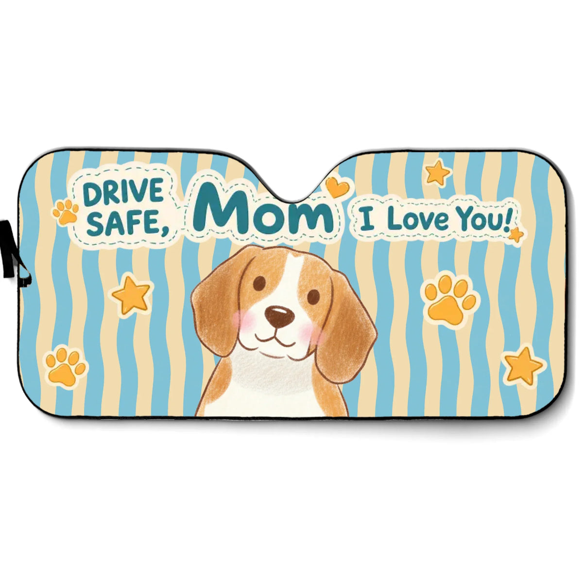 Custom Christmas Birthday Gifts Car Accessories for Dog Parents • Bloom And Bark - Personalized Car Sunshade