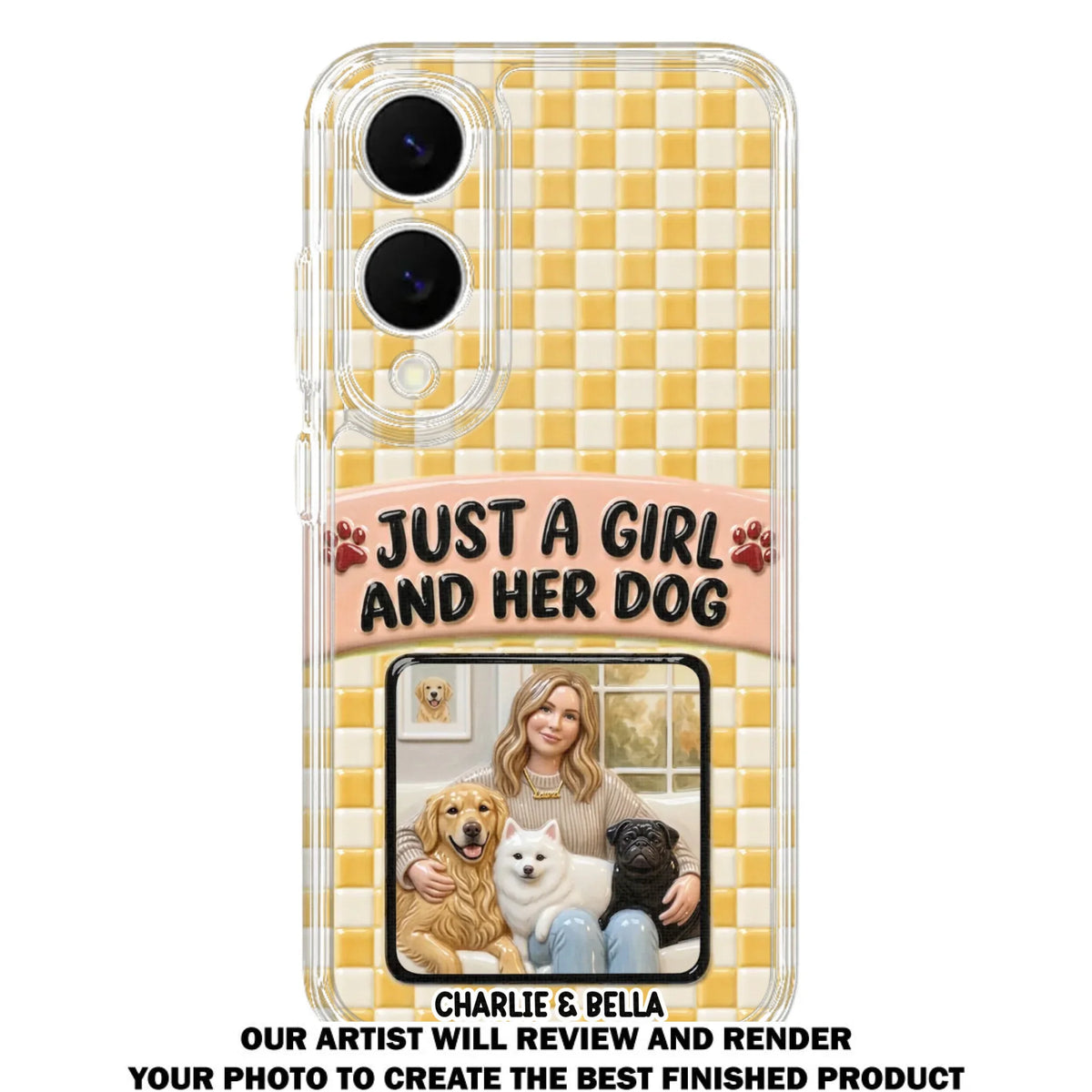 Attached To Each Other - Personalized 3D Effect Phone Case