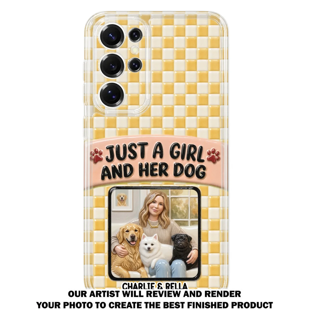 Attached To Each Other - Personalized 3D Effect Phone Case