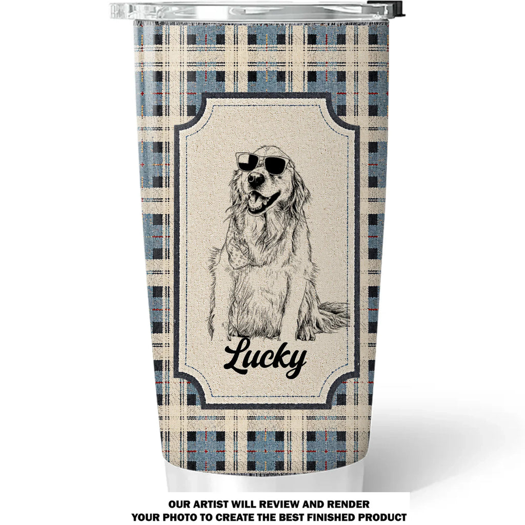Custom Photo Christmas Birthday Gifts For Dog Lovers • My Baby Alongside - Personalized Tumbler