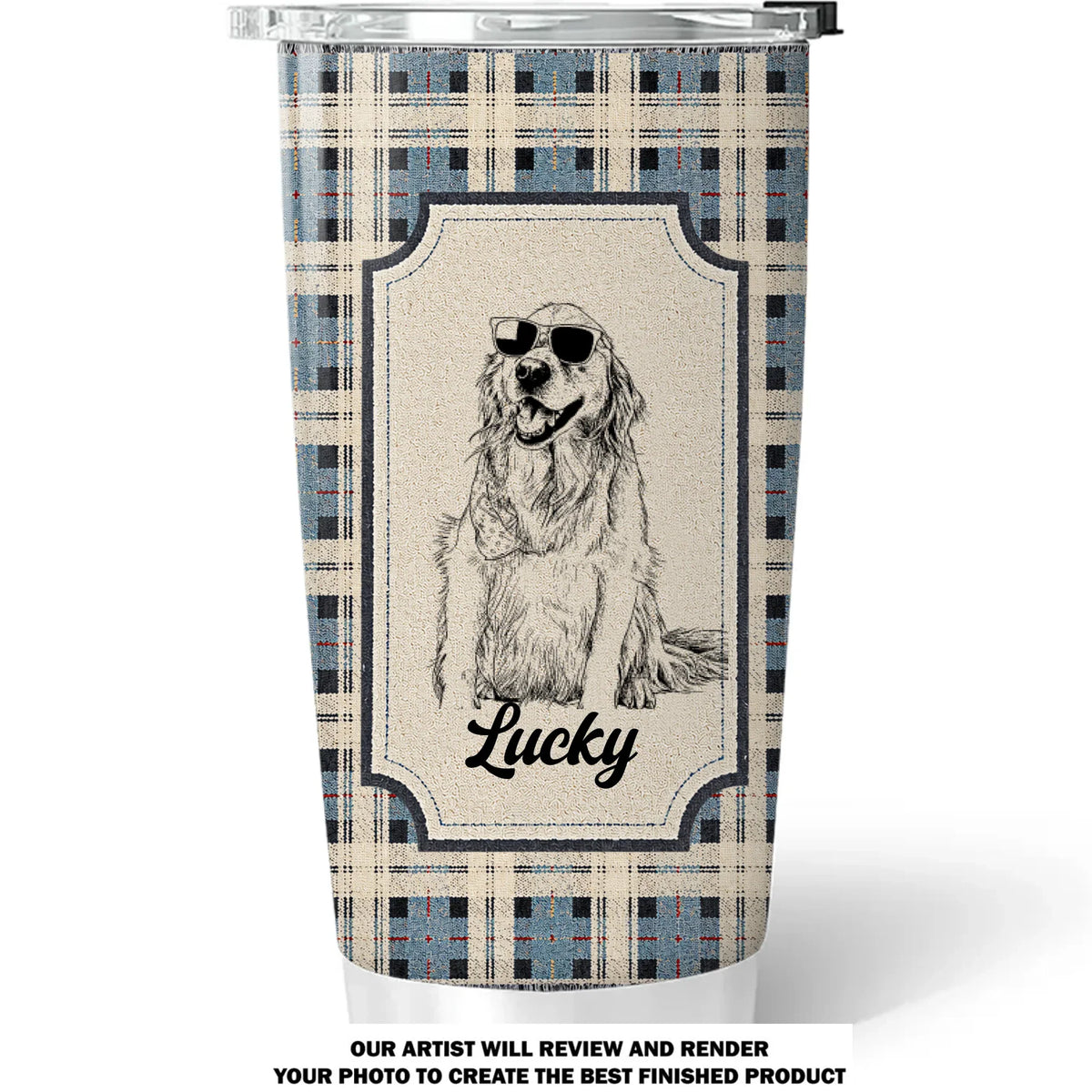 Custom Photo Christmas Birthday Gifts For Dog Lovers • My Baby Alongside - Personalized Tumbler