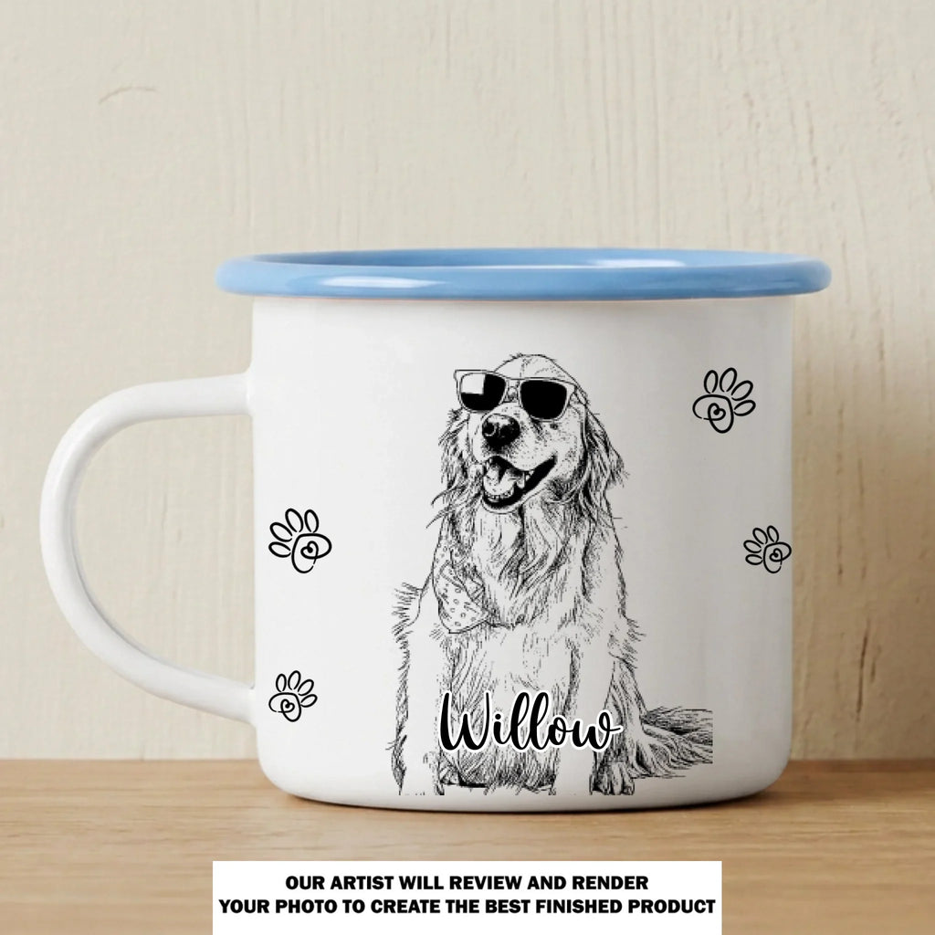 Our Life Together - Personalized 12OZ Two-Tone Enamel Cups With Handle