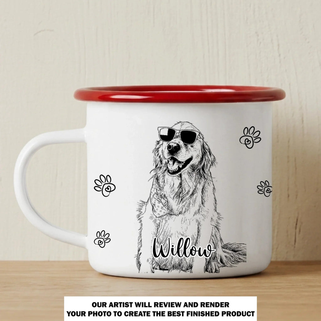 Our Life Together - Personalized 12OZ Two-Tone Enamel Cups With Handle