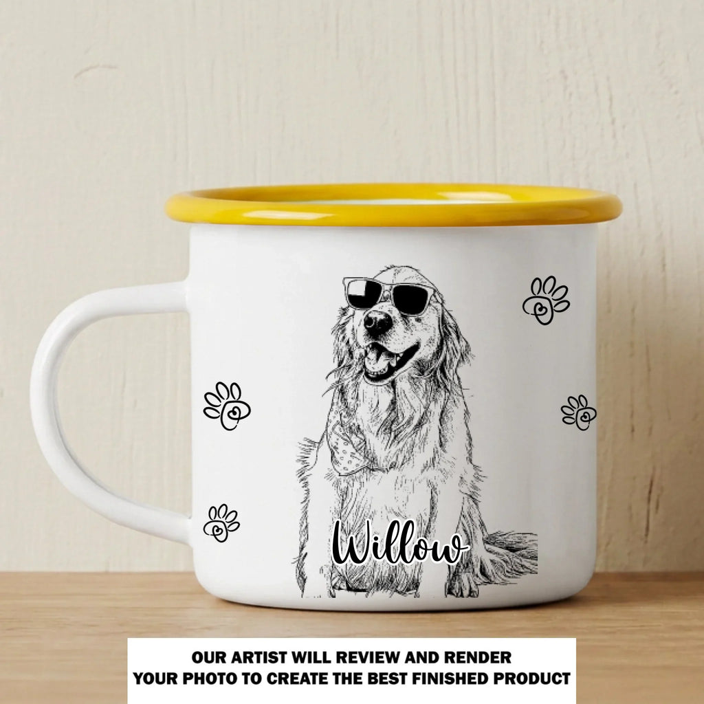 Our Life Together - Personalized 12OZ Two-Tone Enamel Cups With Handle