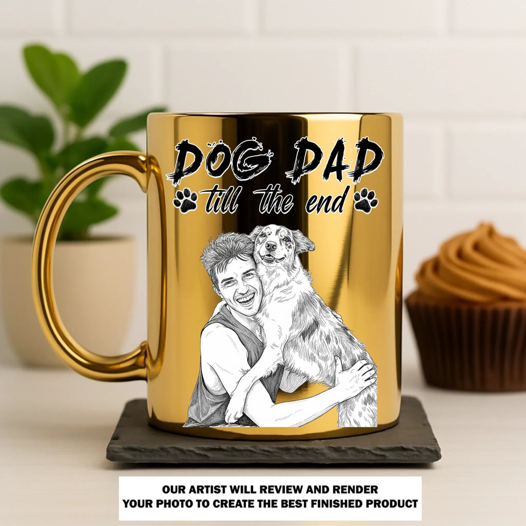 Custom Photo Christmas Birthday Gifts For Dog Dad, Dog Lovers • Best Of The Best - Personalized Metallic Mug