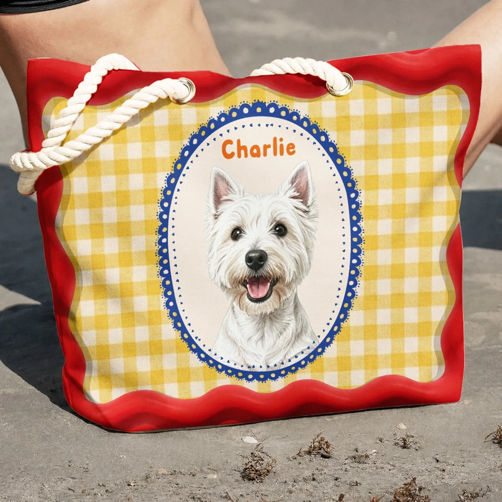 Strike Cutie Dog - Personalized Beach Bag