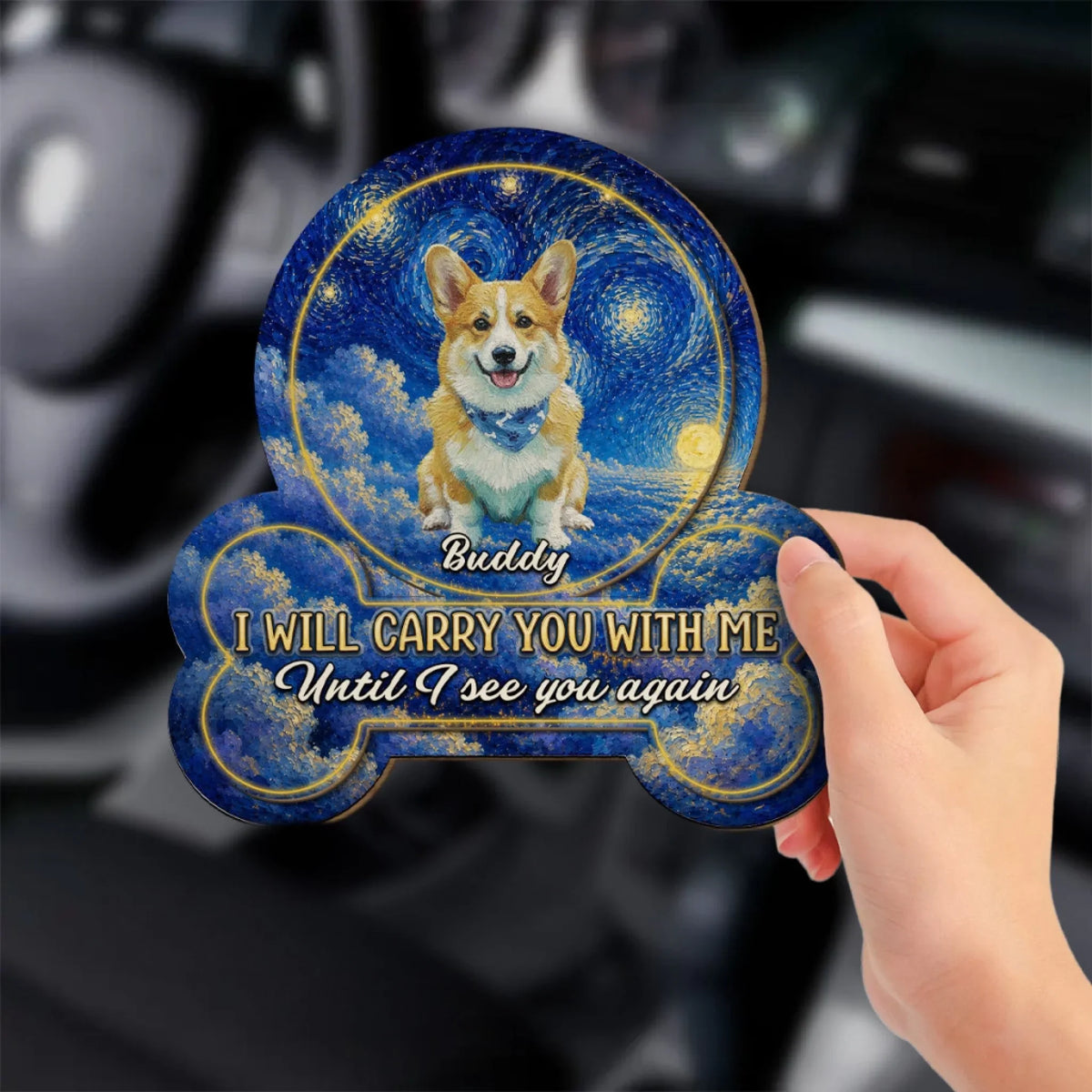 Carry You With Me Until Forever - Personalized Car Visor Clip