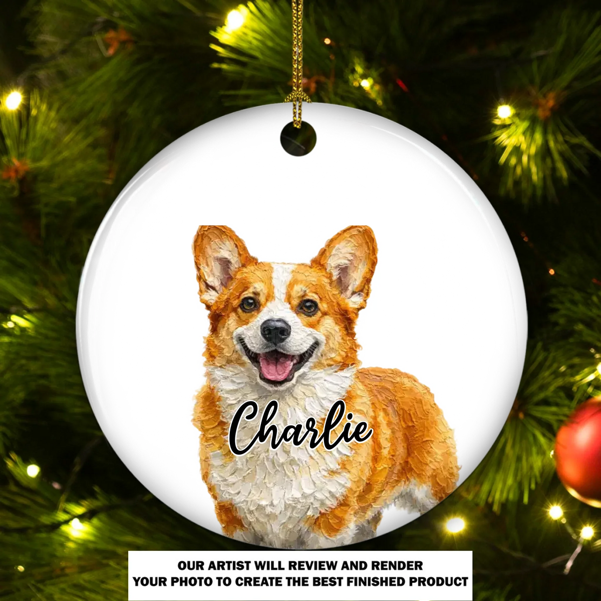 Custom Christmas Decor Home Birthday Gifts For Dog Lovers • Bark Less Wag More - Personalized Ceramic Ornament