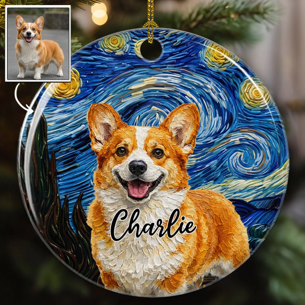 Custom Christmas Decor Home Birthday Gifts For Dog Lovers • Bark Less Wag More - Personalized Ceramic Ornament