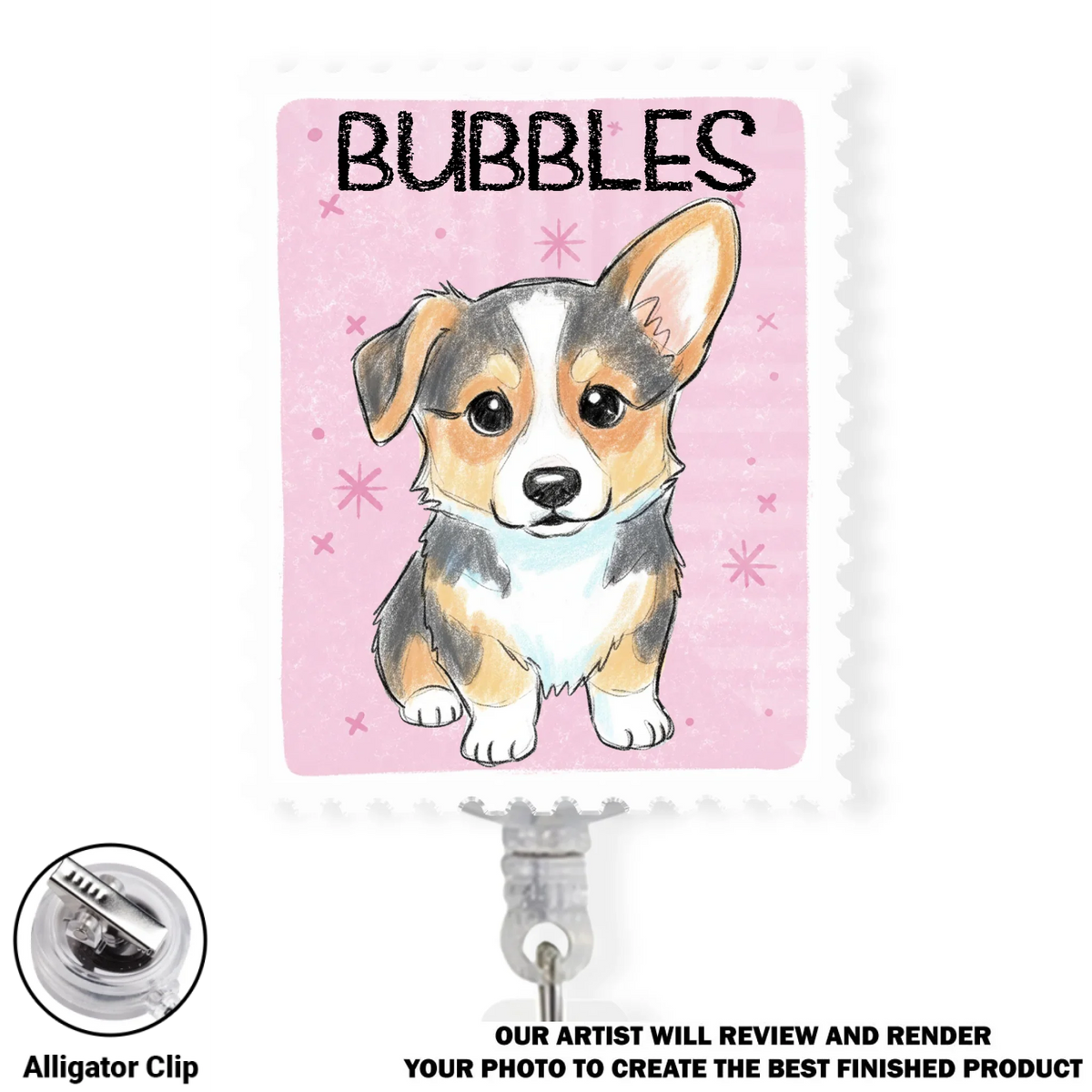 Custom Photo Nurse ID Holder, Graduation Christmas Birthday Gifts for Dog Lovers • Pet Lover - Personalized Acrylic Badge Reel