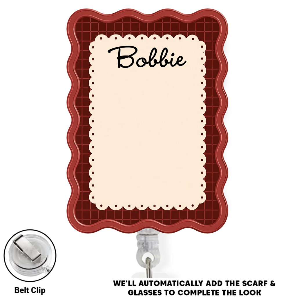 Custom Photo Nurse ID Holder, Graduation Christmas Birthday Gifts for Dog Lovers • Working With My Pet - Personalized Acrylic Badge Reel