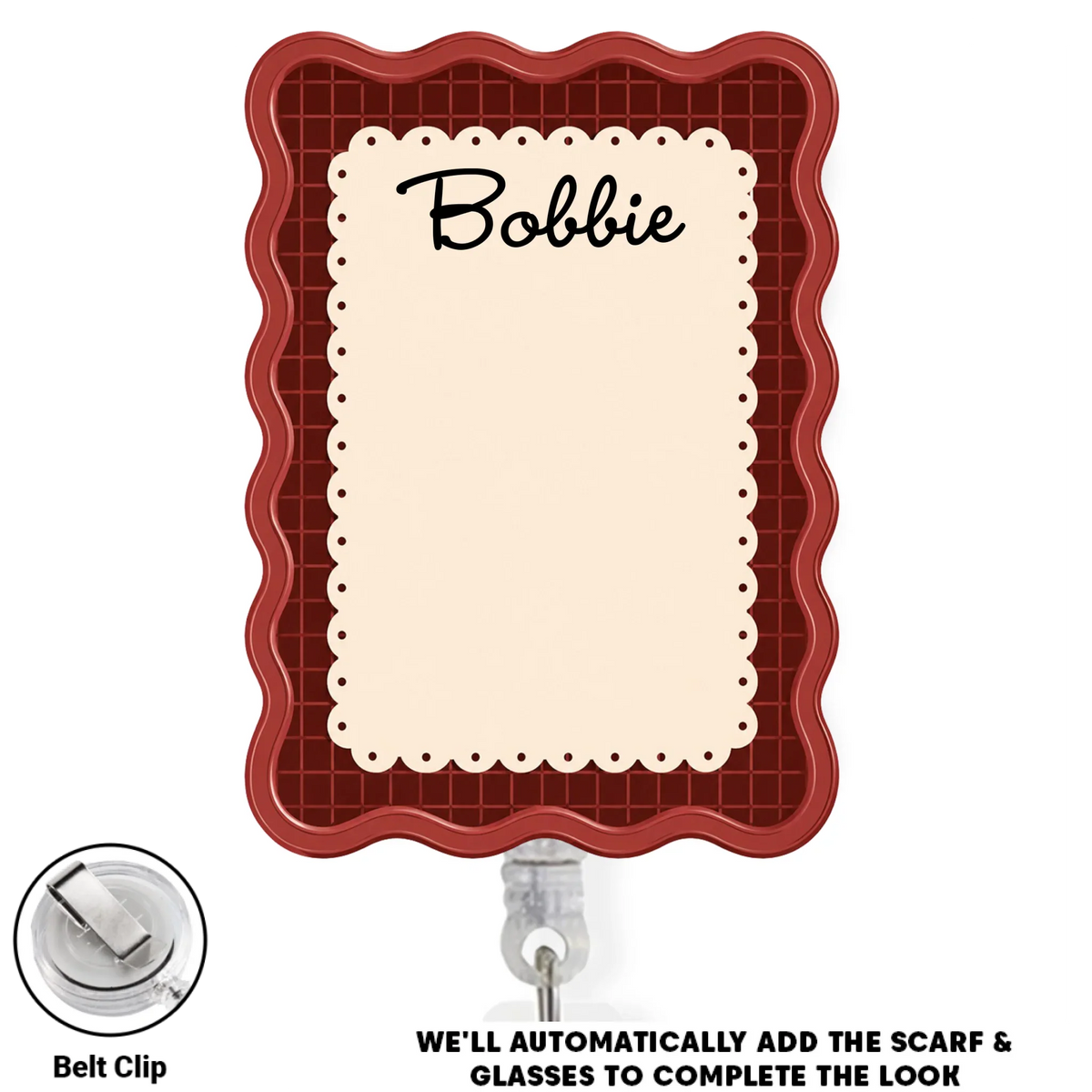 Custom Photo Nurse ID Holder, Graduation Christmas Birthday Gifts for Dog Lovers • Working With My Pet - Personalized Acrylic Badge Reel