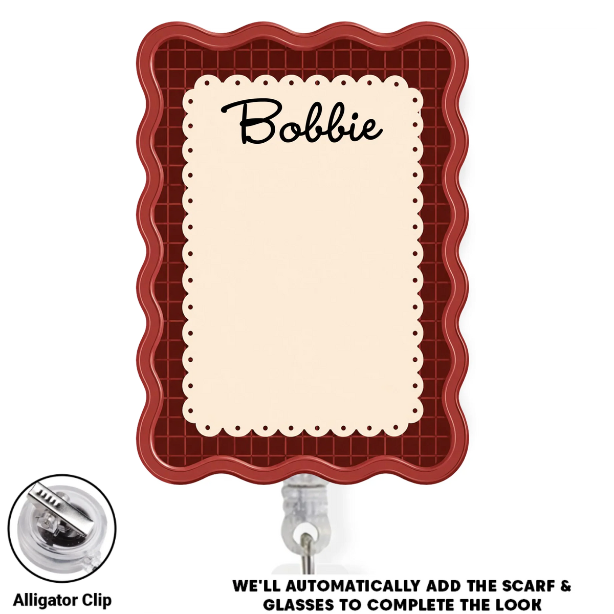 Custom Photo Nurse ID Holder, Graduation Christmas Birthday Gifts for Dog Lovers • Working With My Pet - Personalized Acrylic Badge Reel