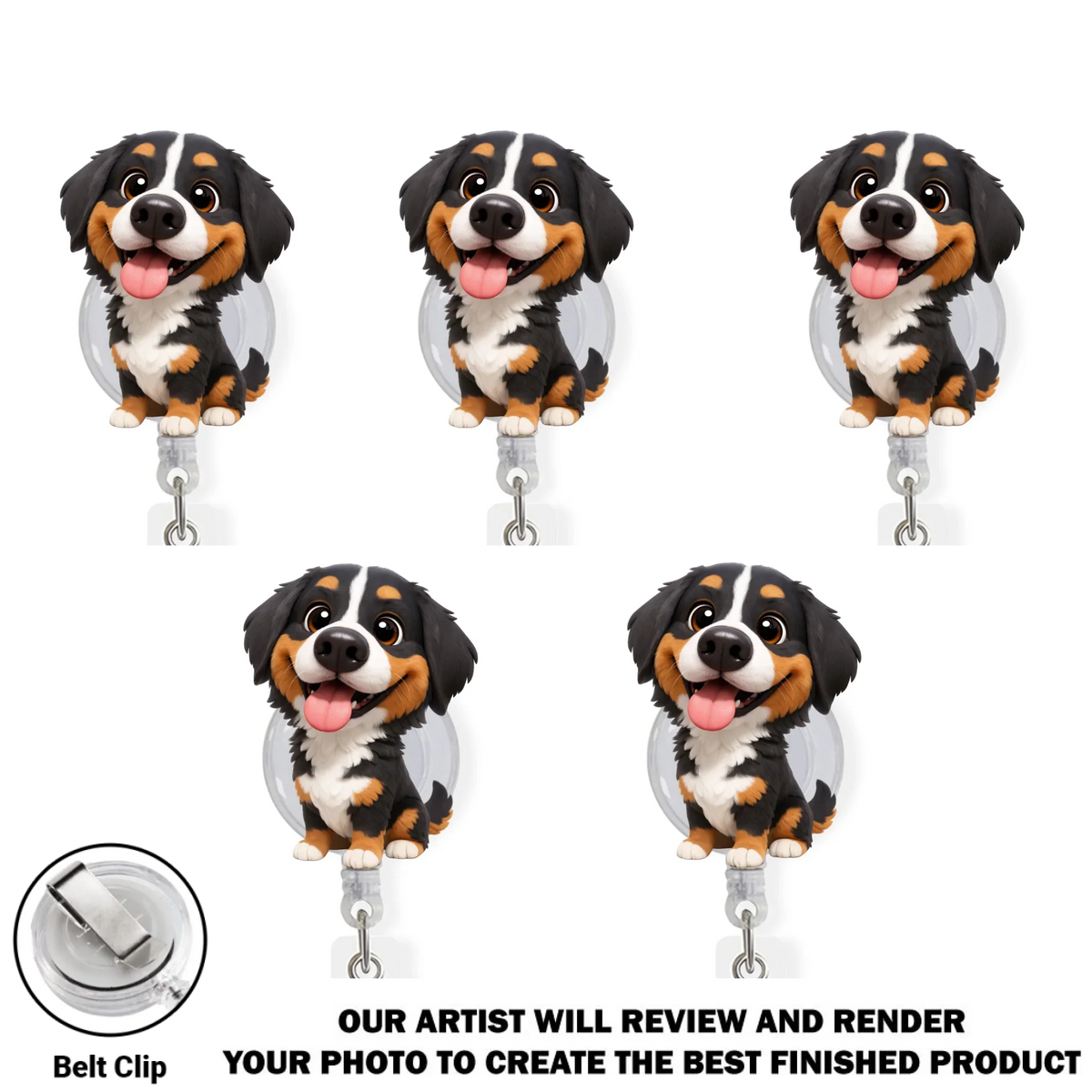 Custom Photo Nurse ID Holder, Graduation Christmas Birthday Gifts for Dog Lovers • Carry You While I Am Working - Personalized Acrylic Badge Reel