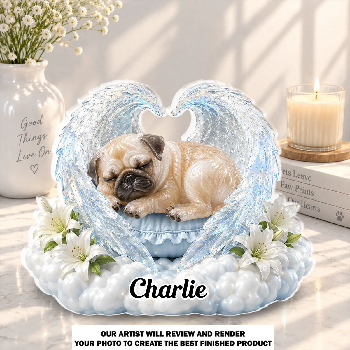 Sleeping Angel - Personalized Acrylic Plaque