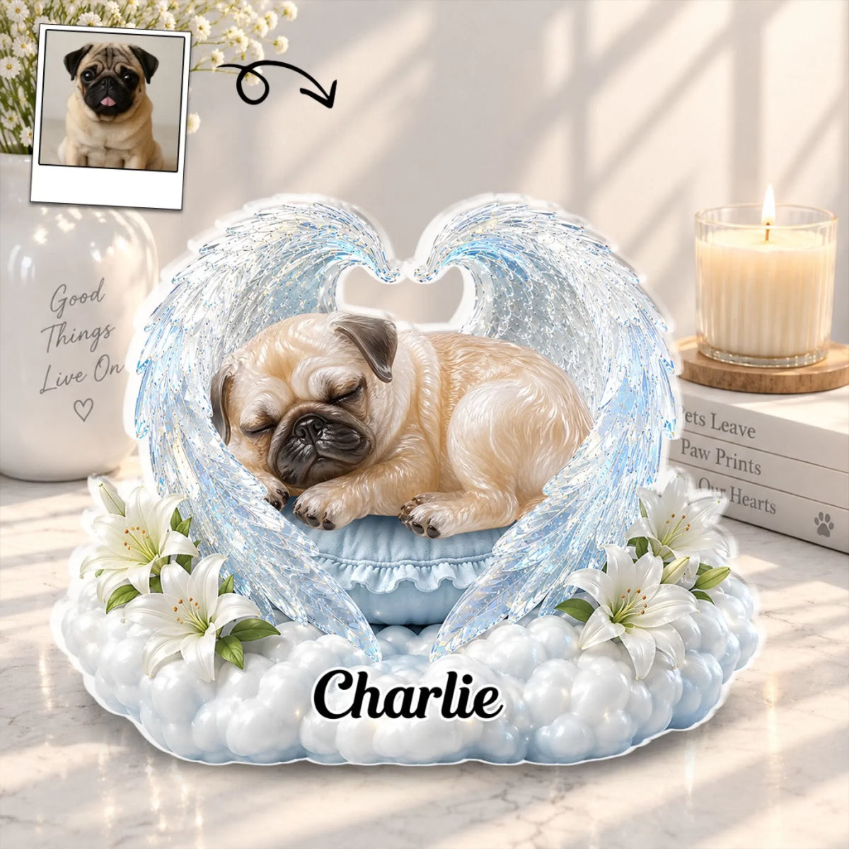 Sleeping Angel - Personalized Acrylic Plaque