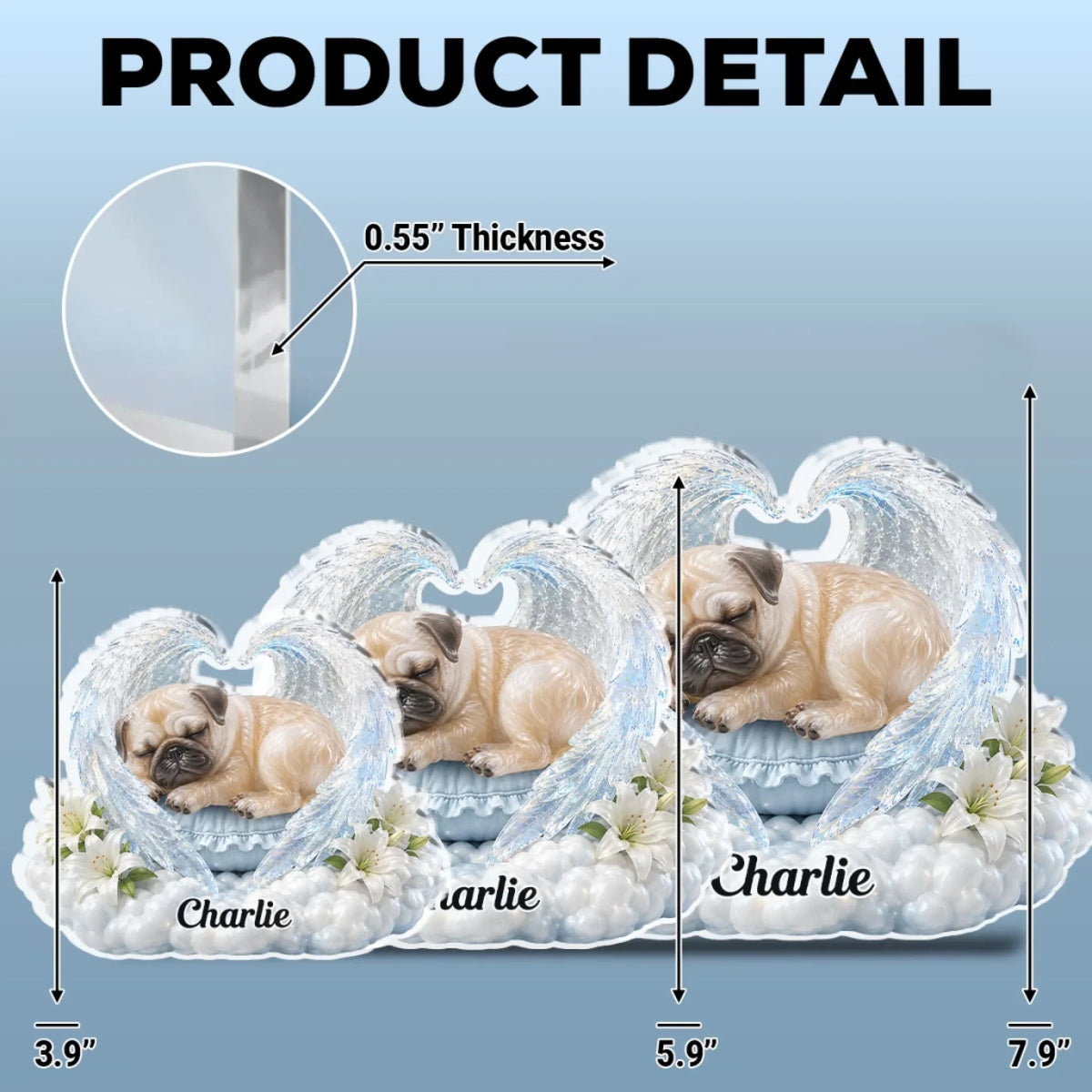 Sleeping Angel - Personalized Acrylic Plaque