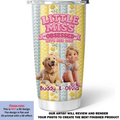 Custom Christmas Birthday Gifts For Dog Mom, Dog Lovers • Little Miss Obsessed With Her Dogs - Personalized 3D Inflated Effect Tumbler