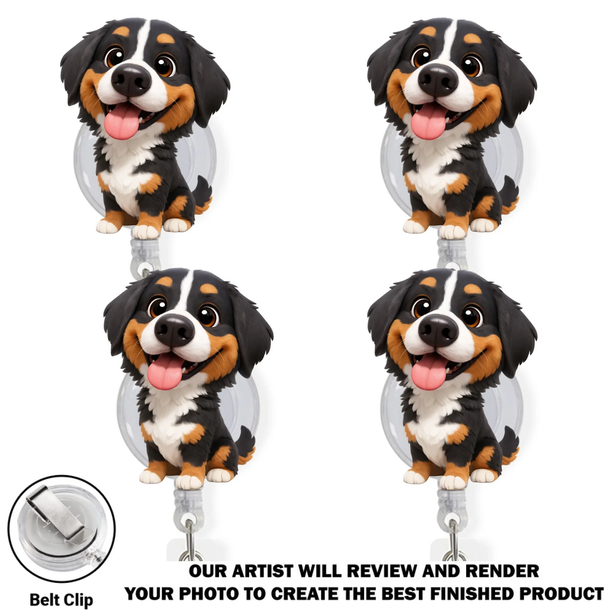 Custom Photo Nurse ID Holder, Graduation Christmas Birthday Gifts for Dog Lovers • Carry You While I Am Working - Personalized Acrylic Badge Reel