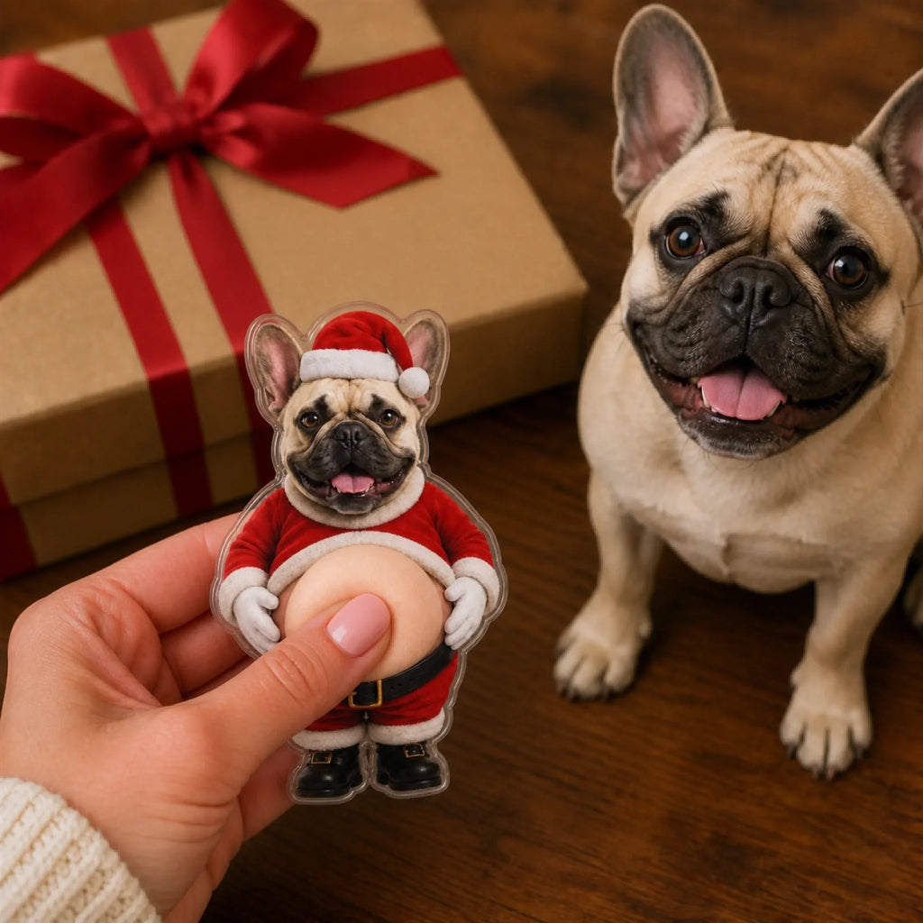 Boop The Santa Belly - Personalized Squishy Acrylic Magnet