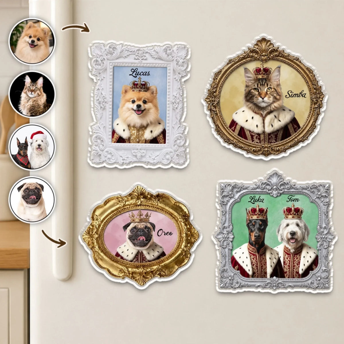 Best Friends Have Paws - Personalized Acrylic Magnet