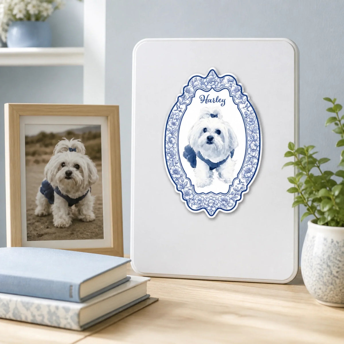Watercolor Pet Portrait - Personalized Acrylic Magnet