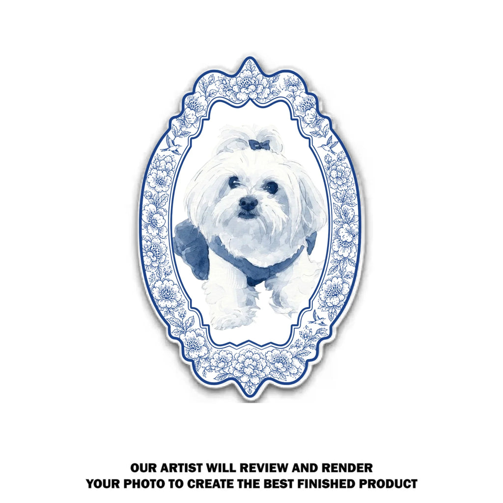 Watercolor Pet Portrait - Personalized Acrylic Magnet