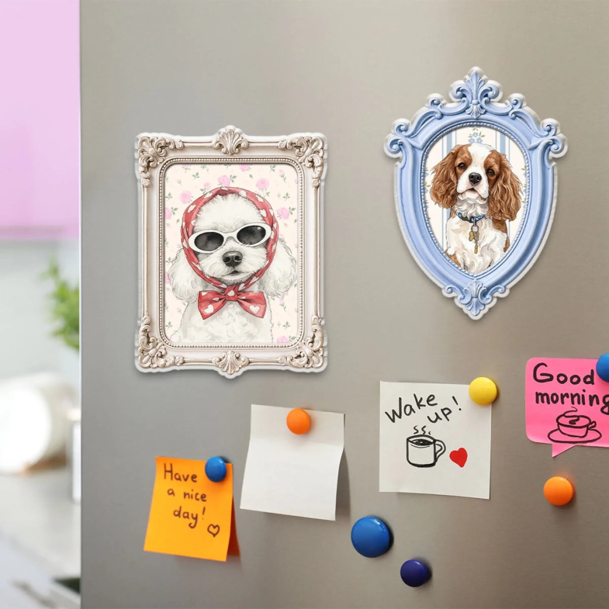 Pet Vintage Frame - Personalized Acrylic Magnet