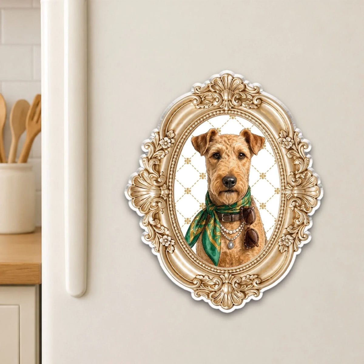 Pet Vintage Frame - Personalized Acrylic Magnet