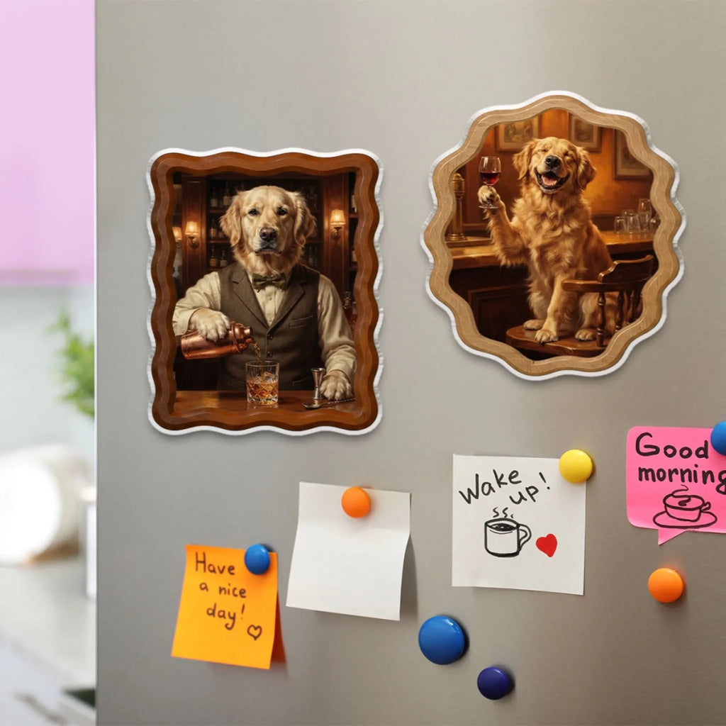Portraits Of Elegance - Personalized Acrylic Magnet
