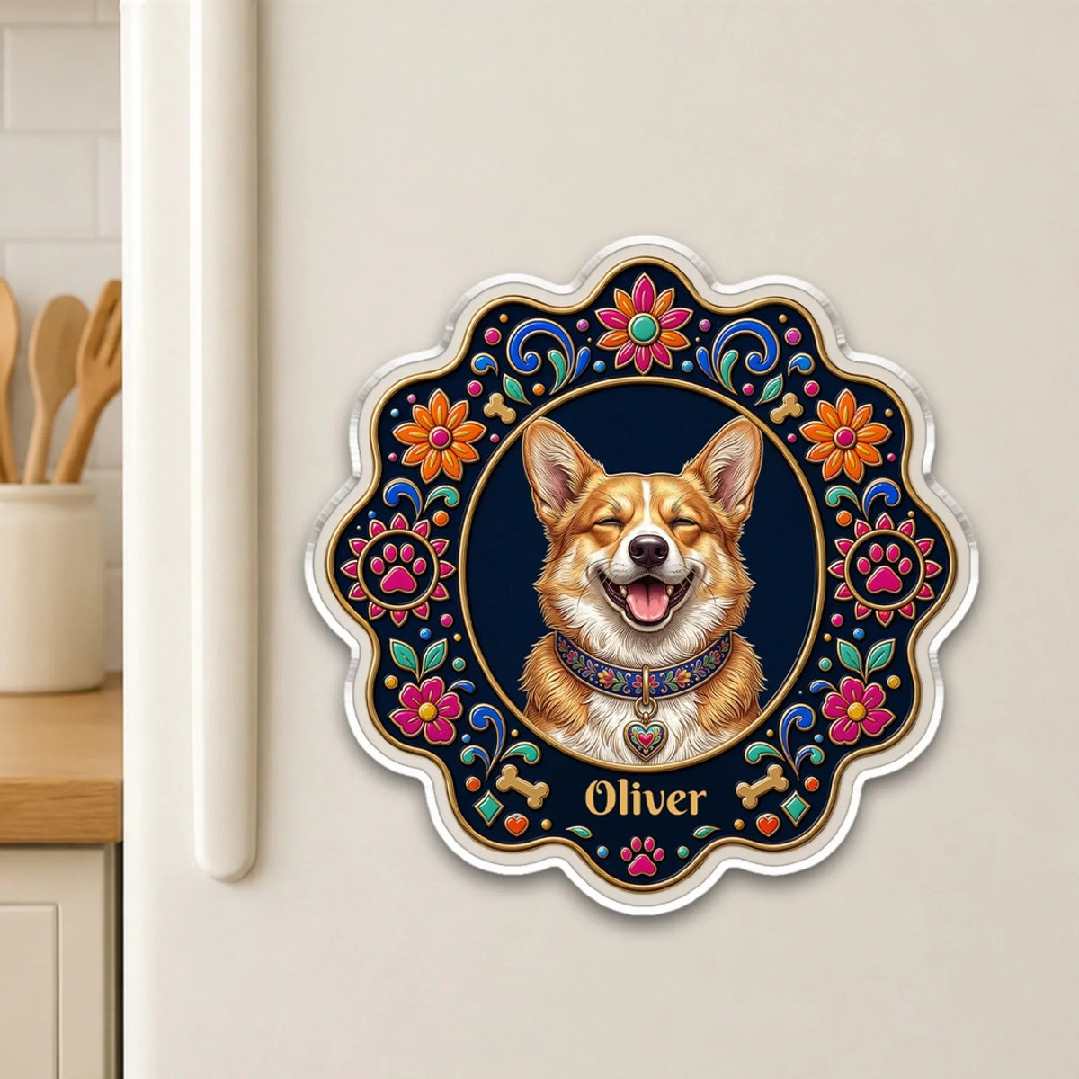 Hispanic Fur Baby - Personalized Acrylic Magnet