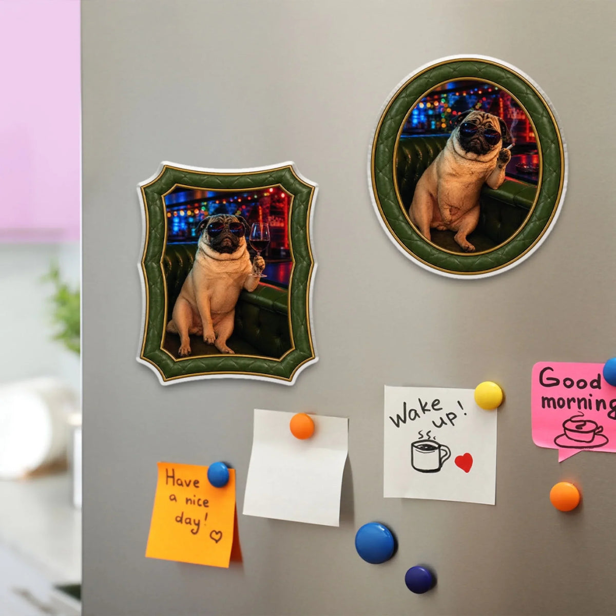 Pet Bar Portrait - Personalized Acrylic Magnet