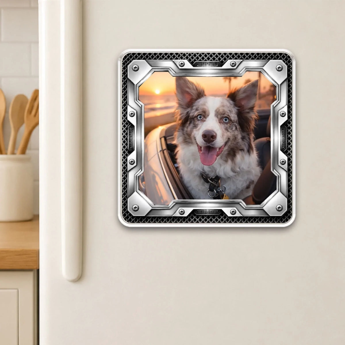 Paws On The Road - Personalized Acrylic Magnet