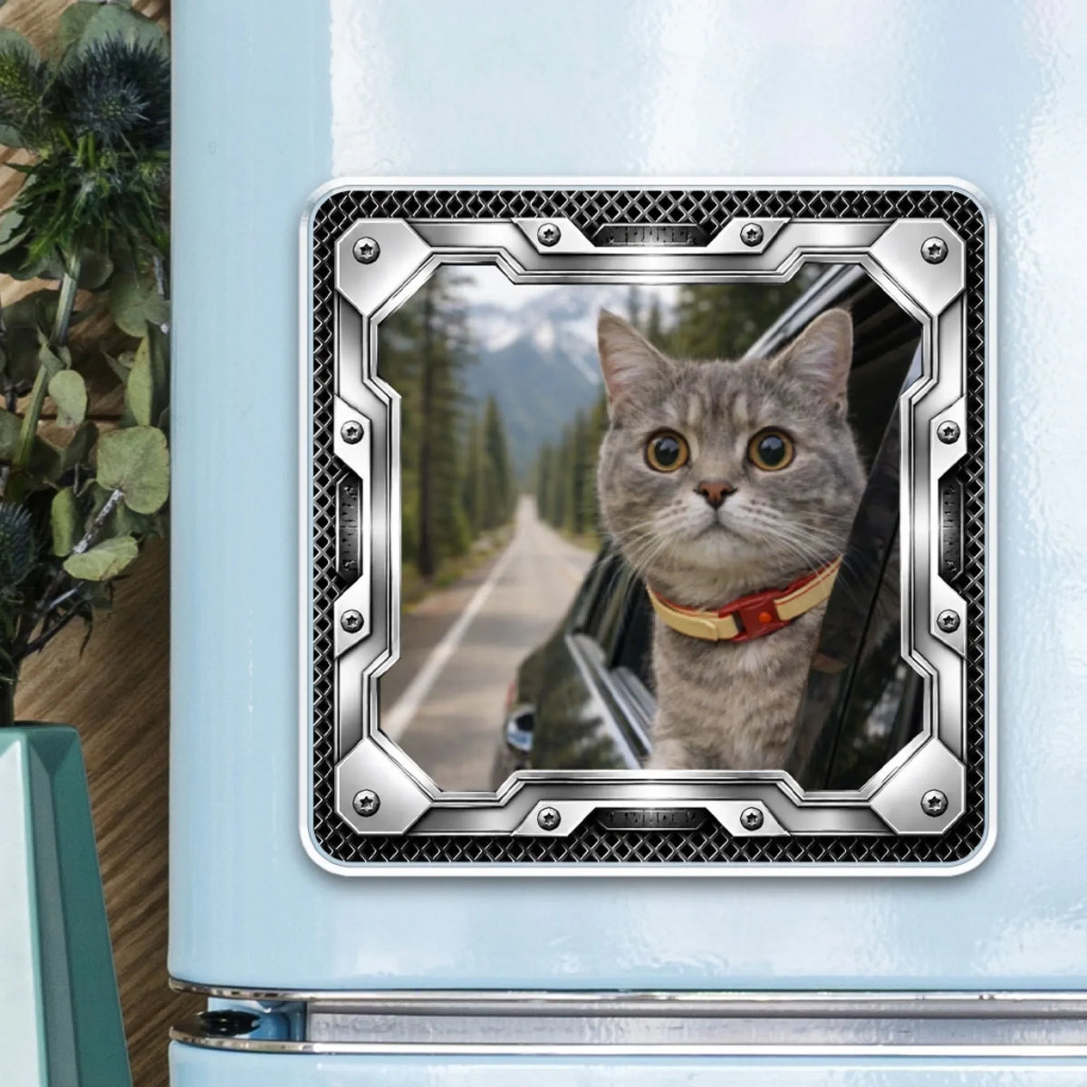 Paws On The Road - Personalized Acrylic Magnet