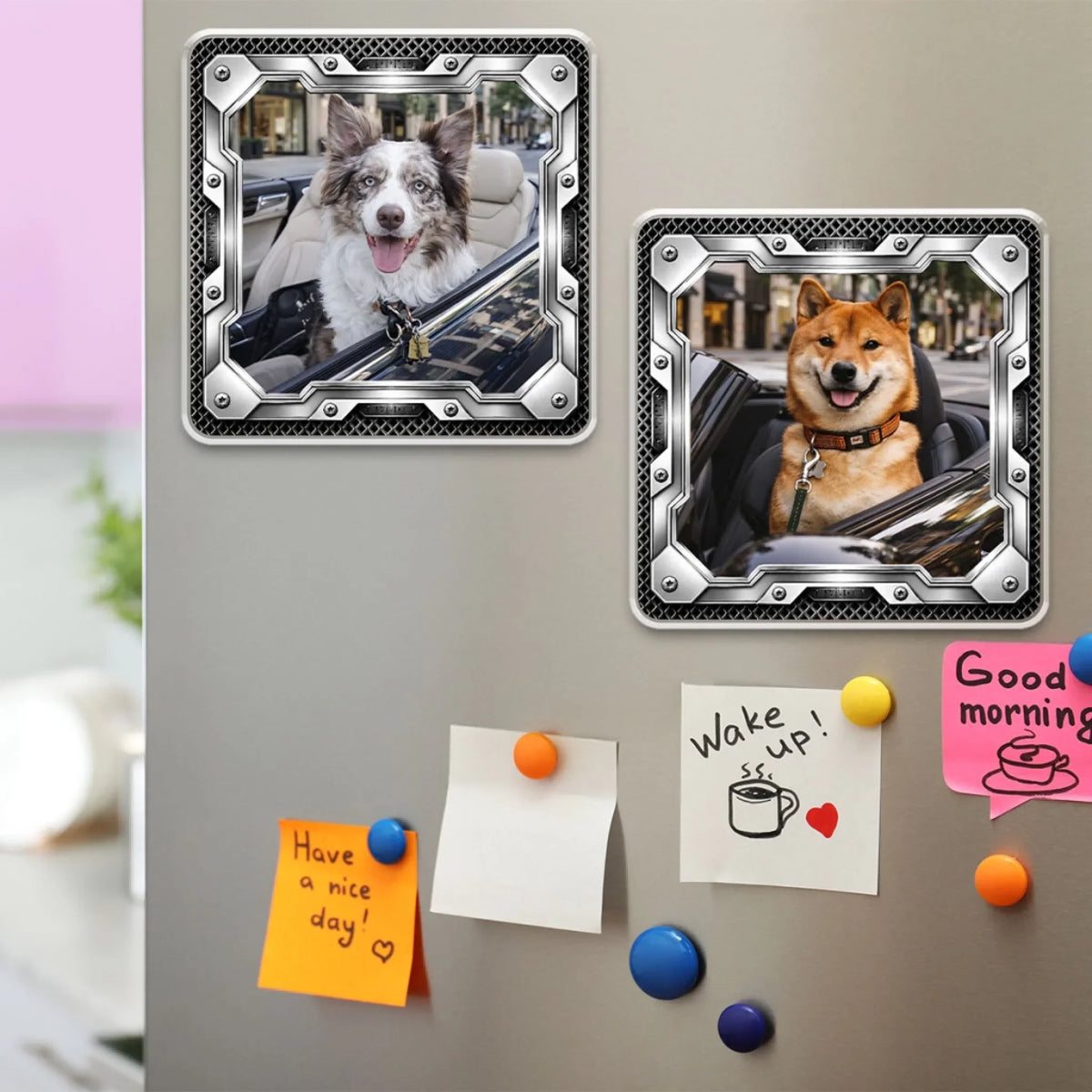 Paws On The Road - Personalized Acrylic Magnet