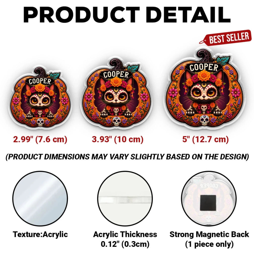 Too Cute To Spook - Personalized Acrylic Magnet