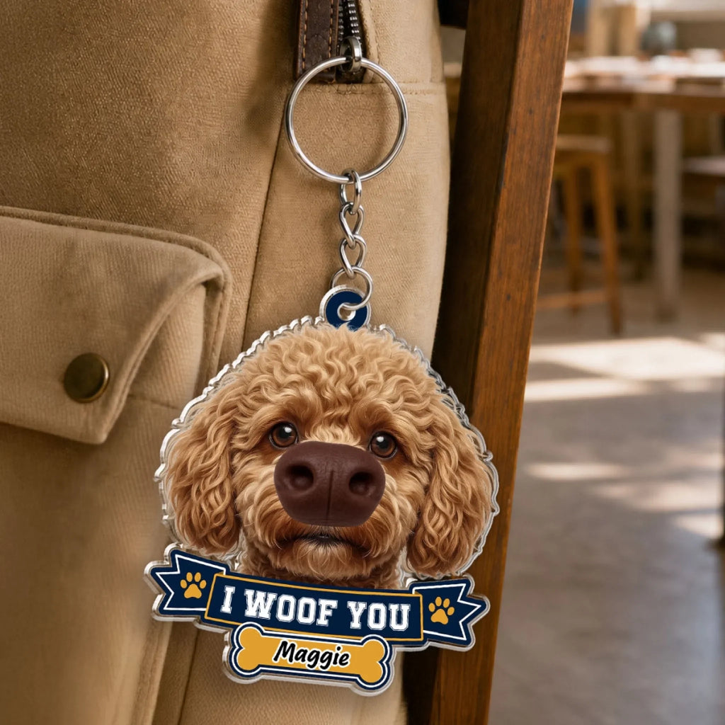 Snoot Boop - Personalized Nose Squishy Keychain