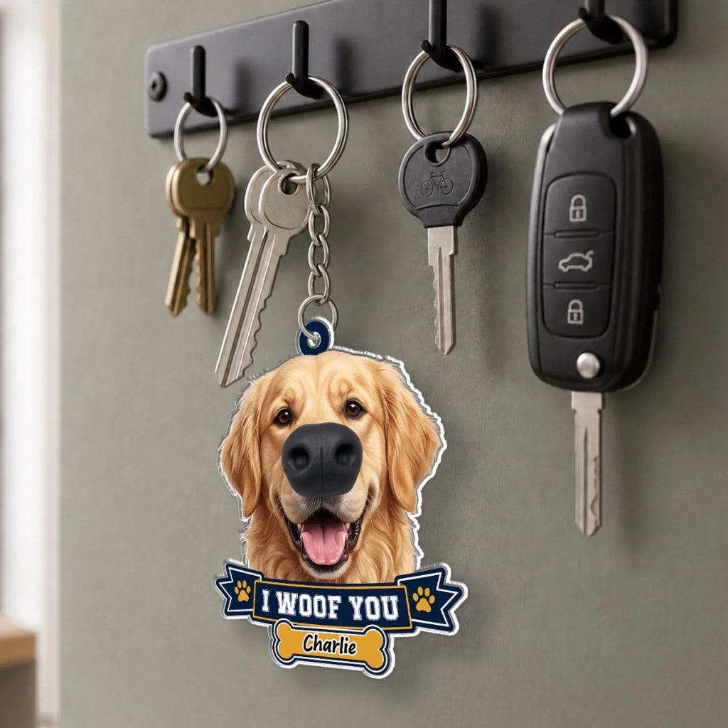 Snoot Boop - Personalized Nose Squishy Keychain