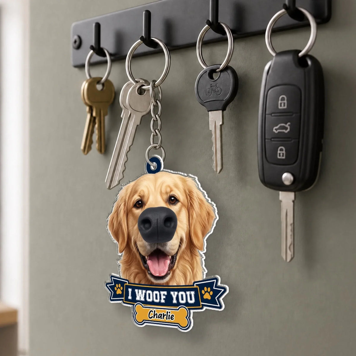 Snoot Boop - Personalized Nose Squishy Keychain