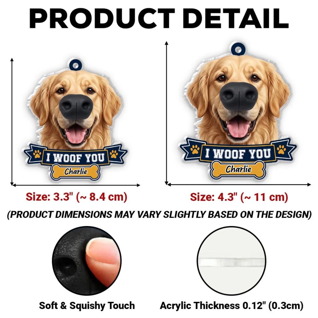 Snoot Boop - Personalized Nose Squishy Keychain