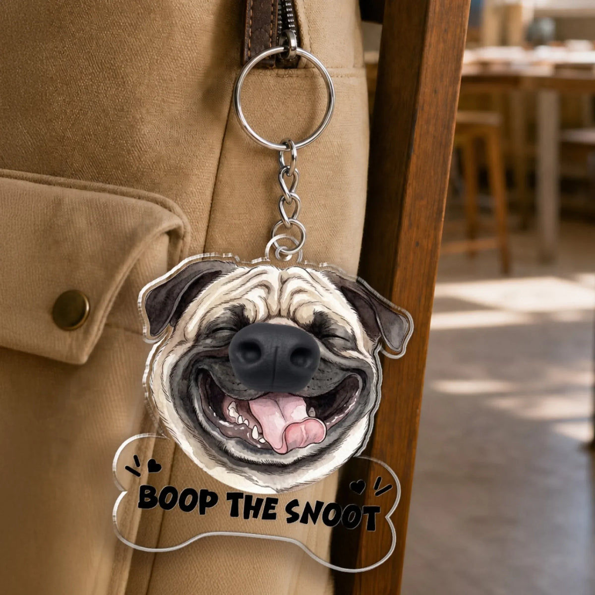 Emergency Boop Button - Personalized Nose Squishy Keychain