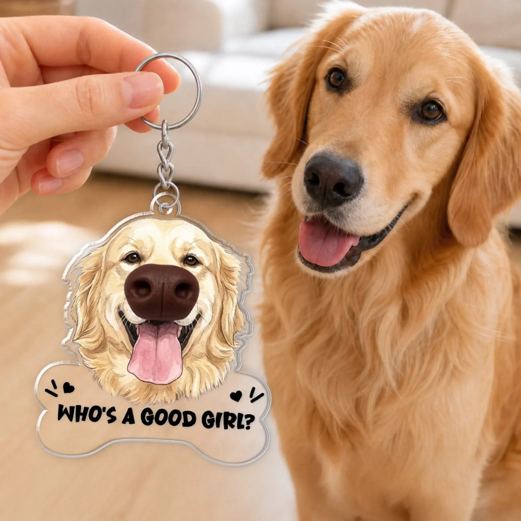 Emergency Boop Button - Personalized Nose Squishy Keychain